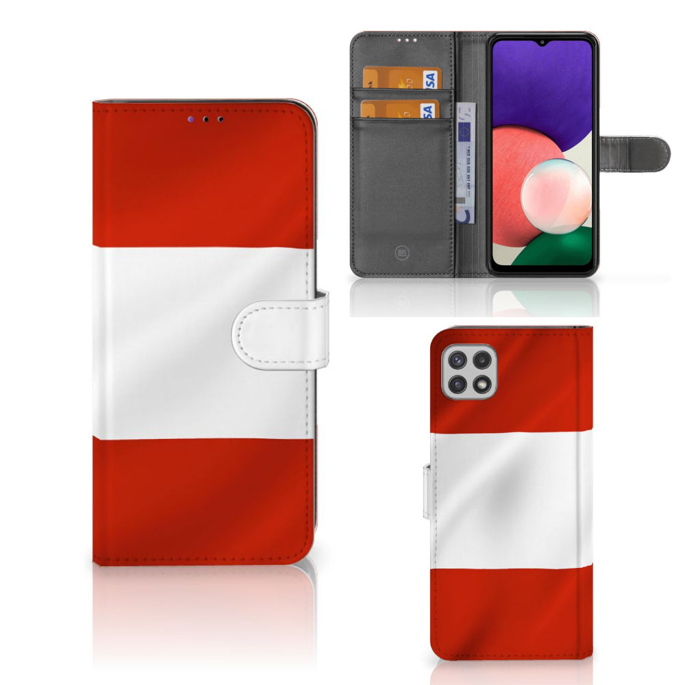 Samsung Galaxy A22 5G Bookstyle Case Oostenrijk