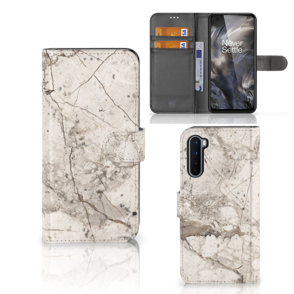 OnePlus Nord Bookcase Marmer Beige