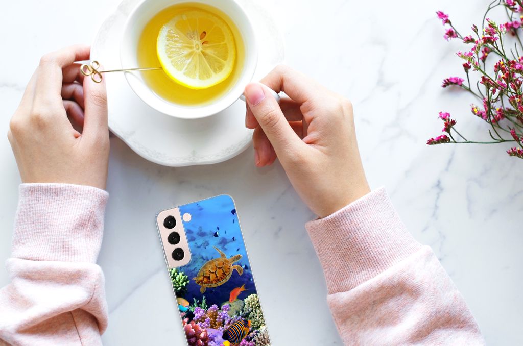 Samsung Galaxy S22 TPU Hoesje Vissen B2C Telecom