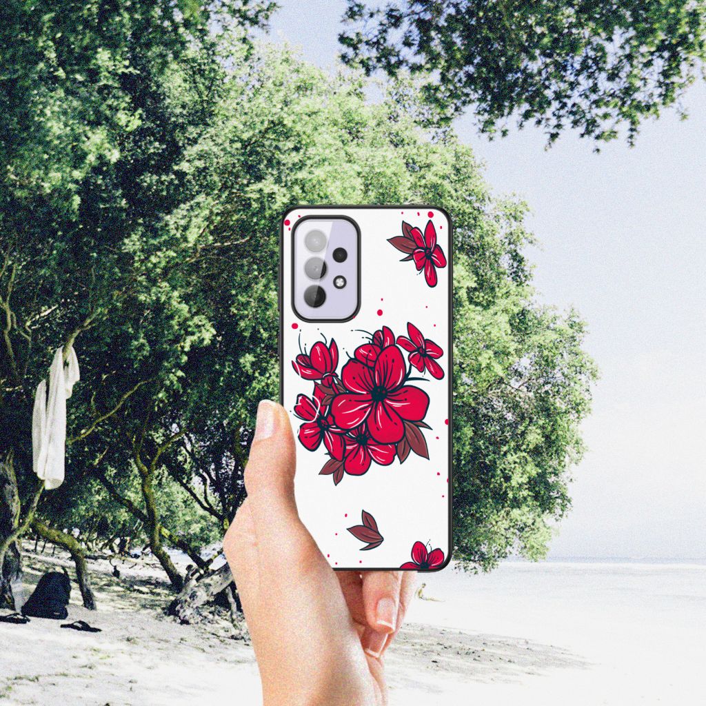 Samsung Galaxy A33 5G Bloemen Hoesje Blossom Red B2C Telecom