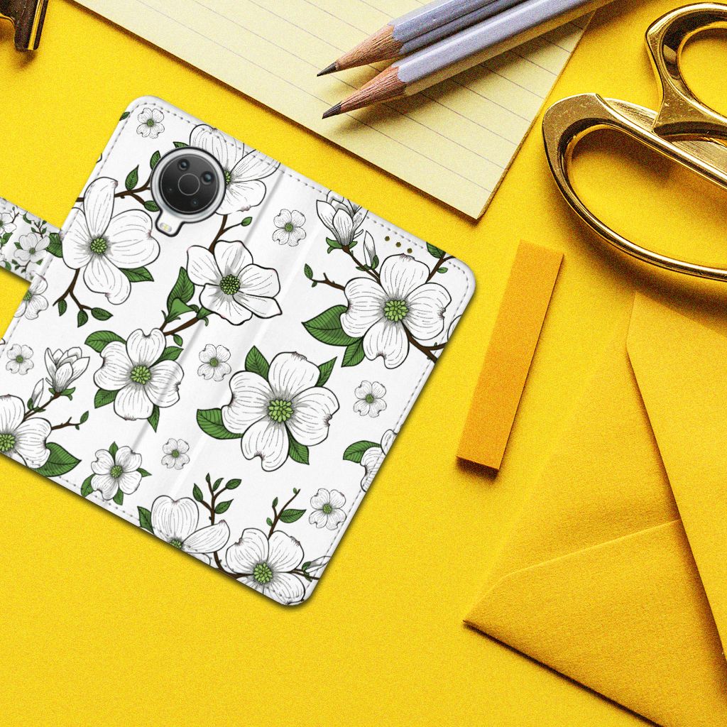 Nokia G10 | G20 Hoesje Dogwood Flowers