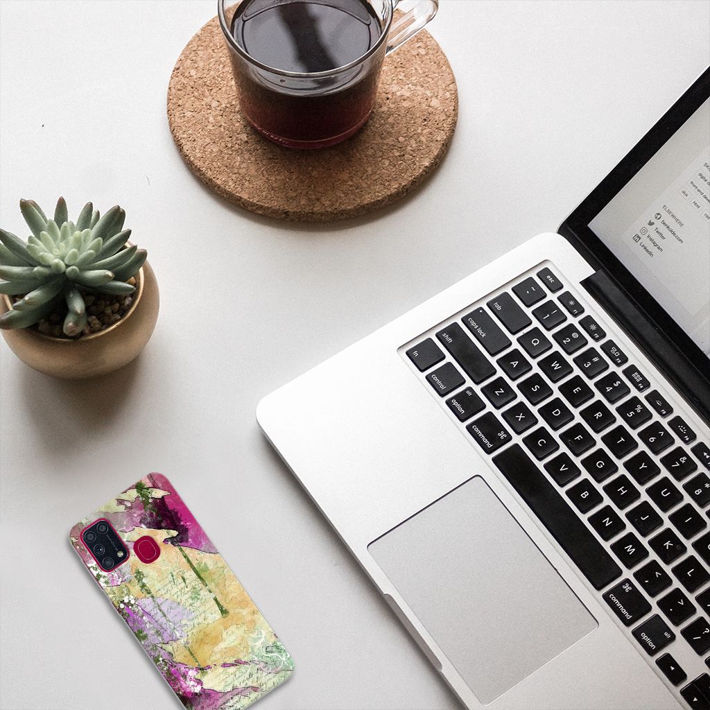 Hoesje maken Samsung Galaxy M31 Letter Painting B2C Telecom