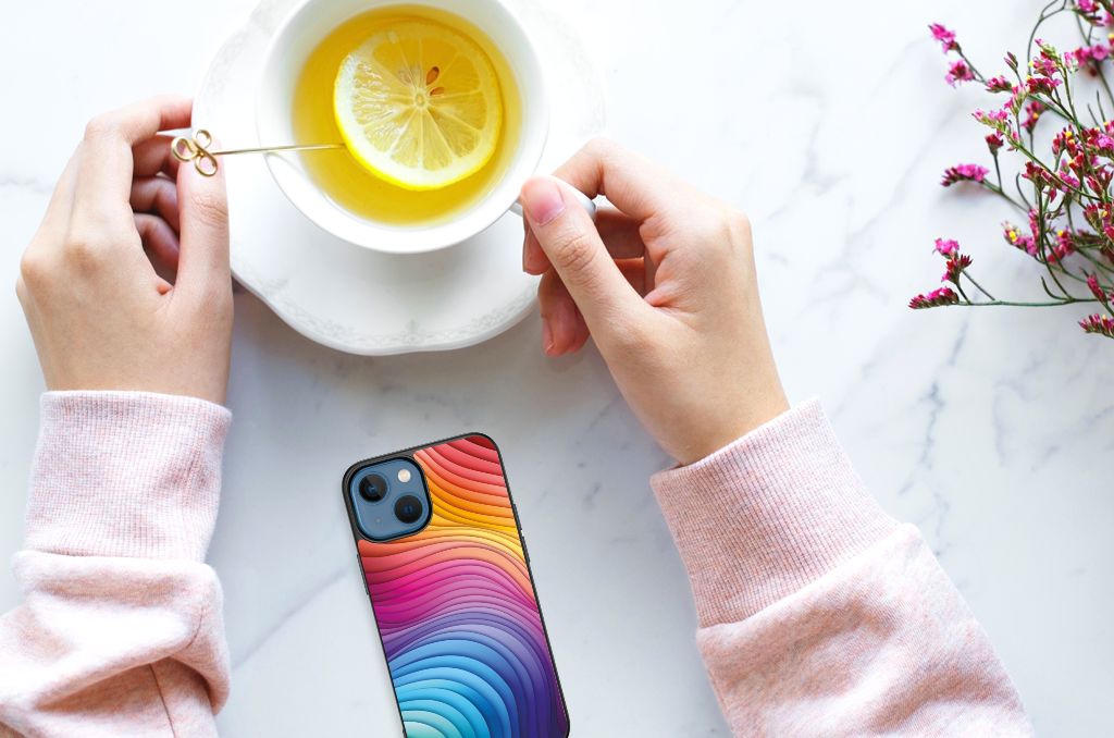 Backcover voor Apple iPhone 13 mini Regenboog B2C Telecom