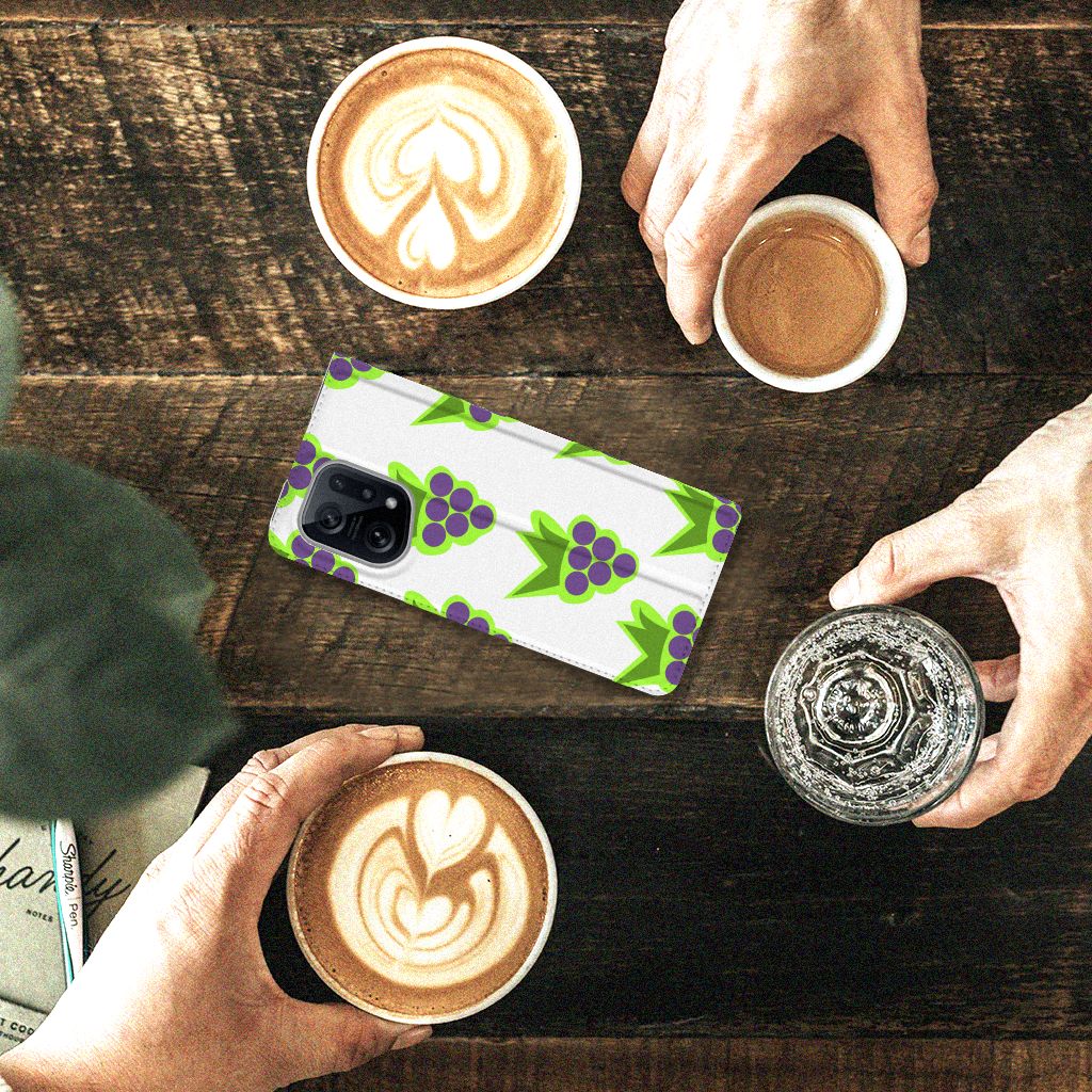 OPPO Find X5 Flip Style Cover Druiven - B2C Telecom