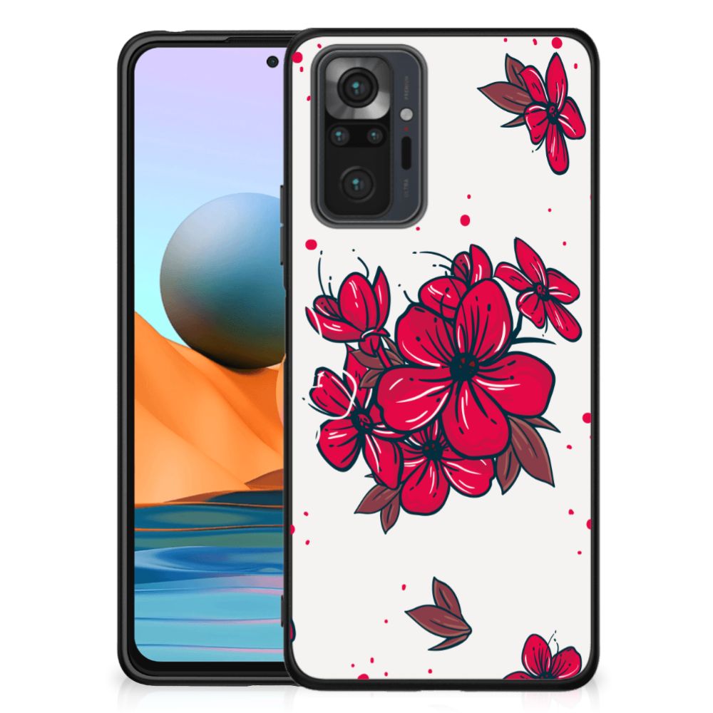 Xiaomi Redmi Note 10 Pro Bloemen Hoesje Blossom Red