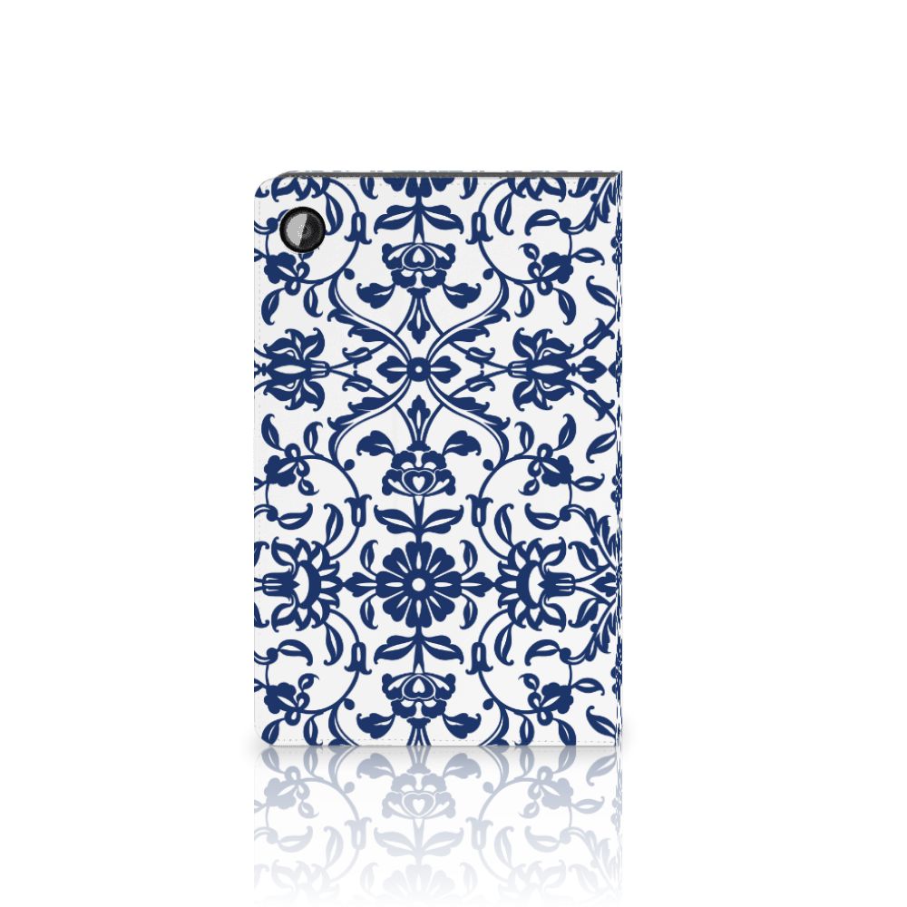 Samsung Galaxy Tab A8 2021/2022 Tablet Cover Flower Blue