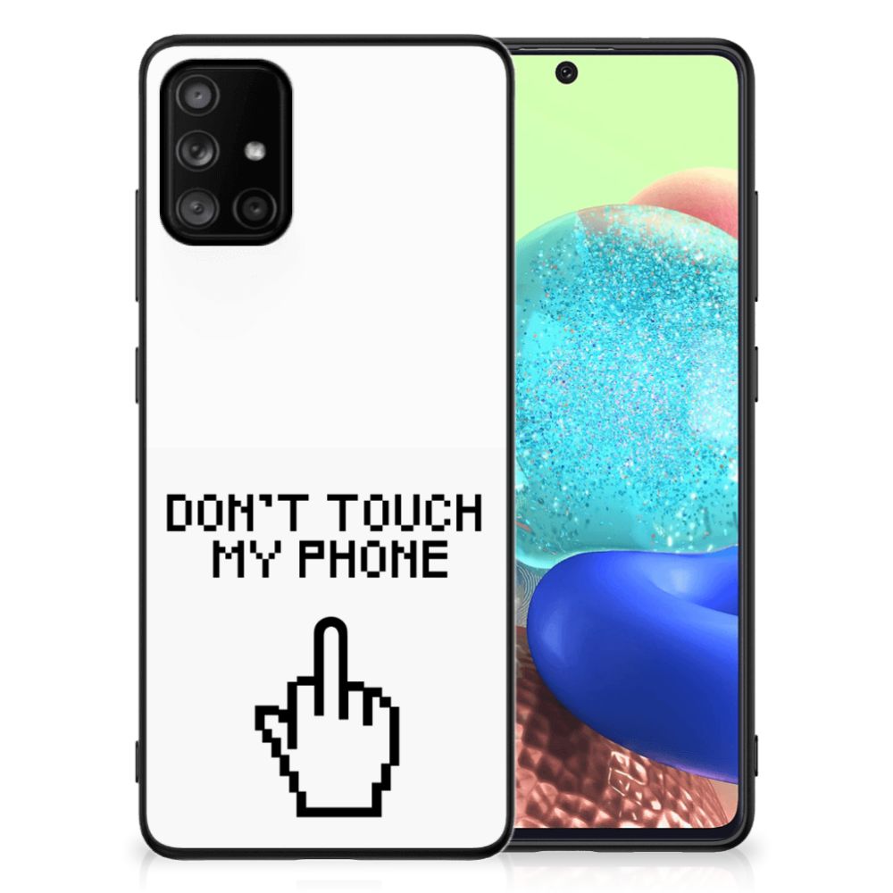 Samsung Galaxy A71 Telefoon Hoesje Finger Don't Touch My Phone