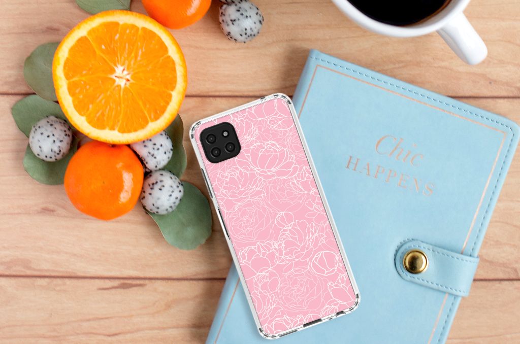 Samsung Galaxy A22 5G Case White Flowers B2C Telecom