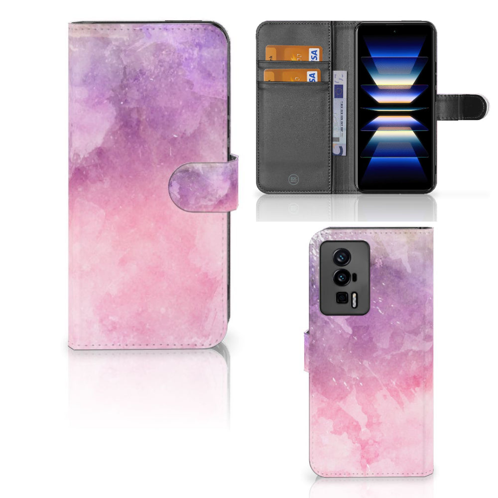 Hoesje Xiaomi Poco F5 Pro Pink Purple Paint