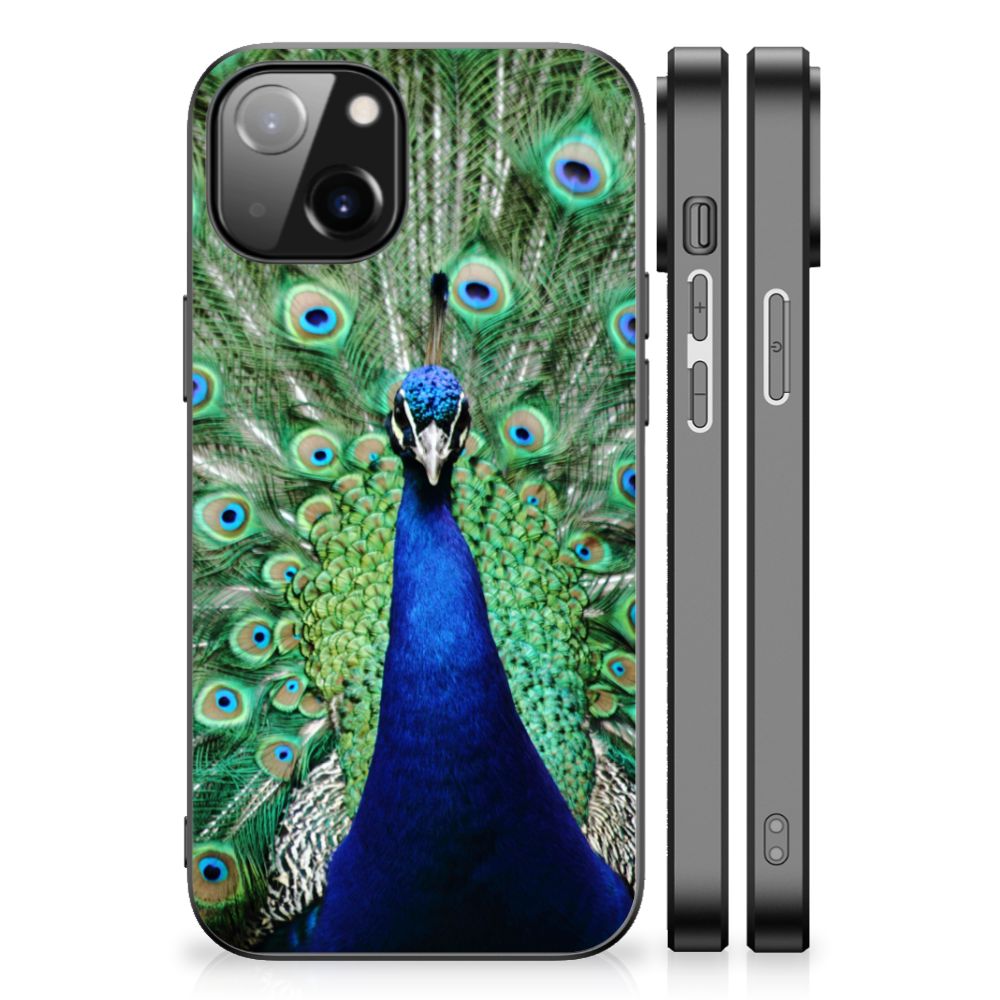 Apple iPhone 13 | iPhone 14 Dierenprint Telefoonhoesje Pauw