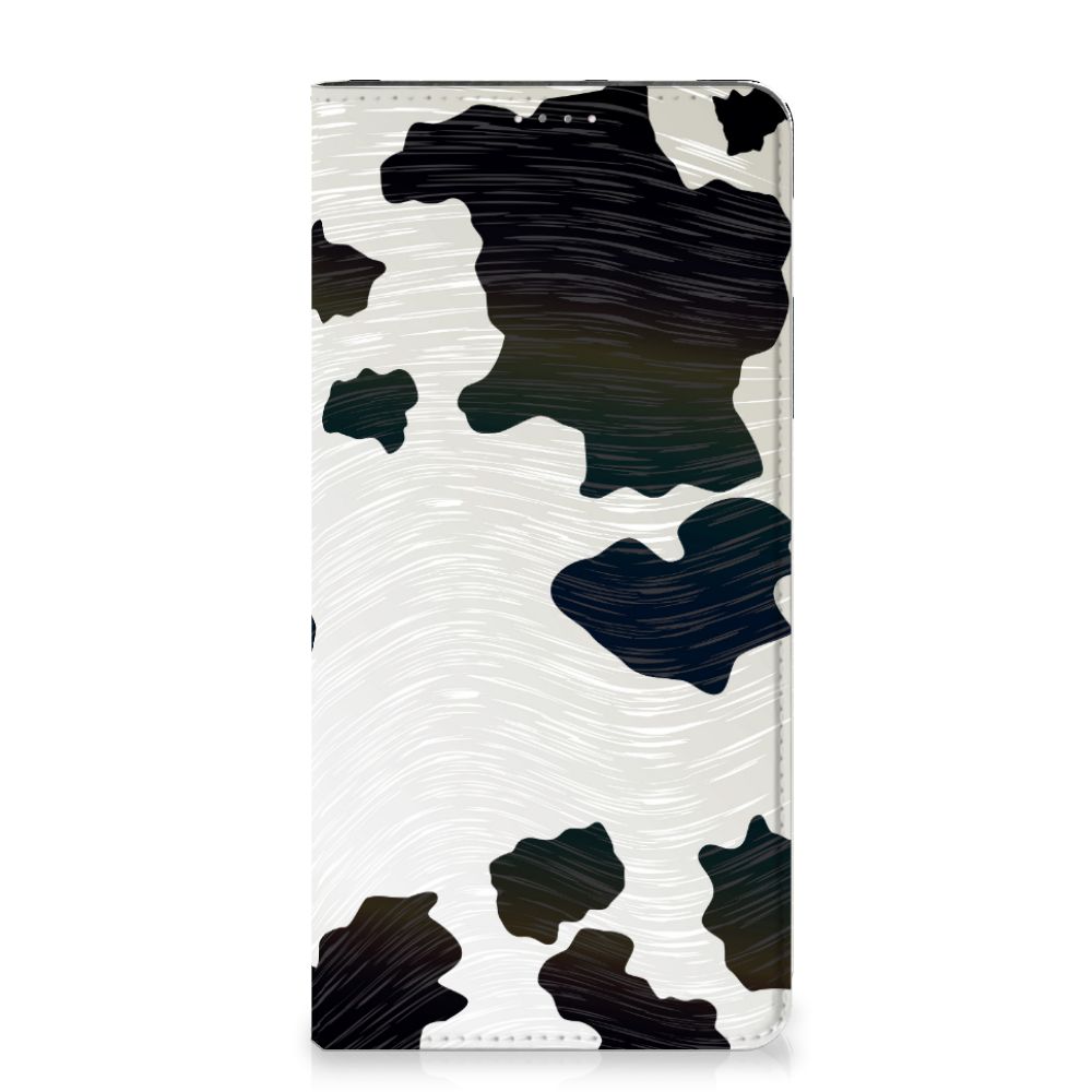 Samsung Galaxy A14 4G Hoesje maken Koeienvlekken met een moderne zwart-witte koeienvlekkenprint