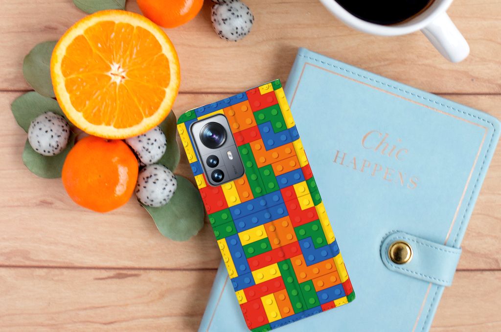 Xiaomi 12 Pro Hoesje met Magneet Blokken - B2C Telecom