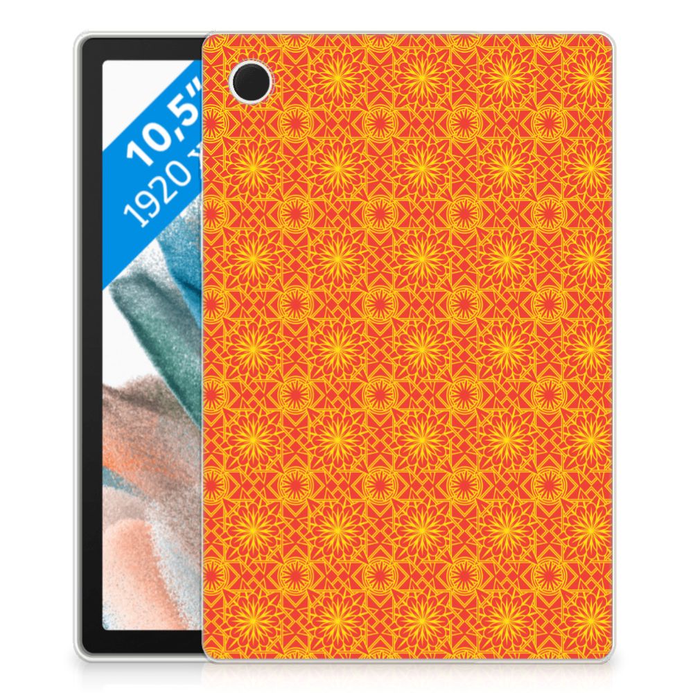 Samsung Galaxy Tab A8 2021/2022 Hippe Hoes Batik Oranje - B2C Telecom