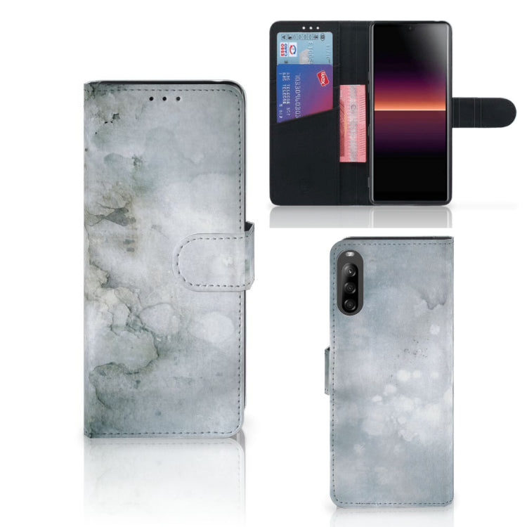 Hoesje Sony Xperia L4 Painting Grey