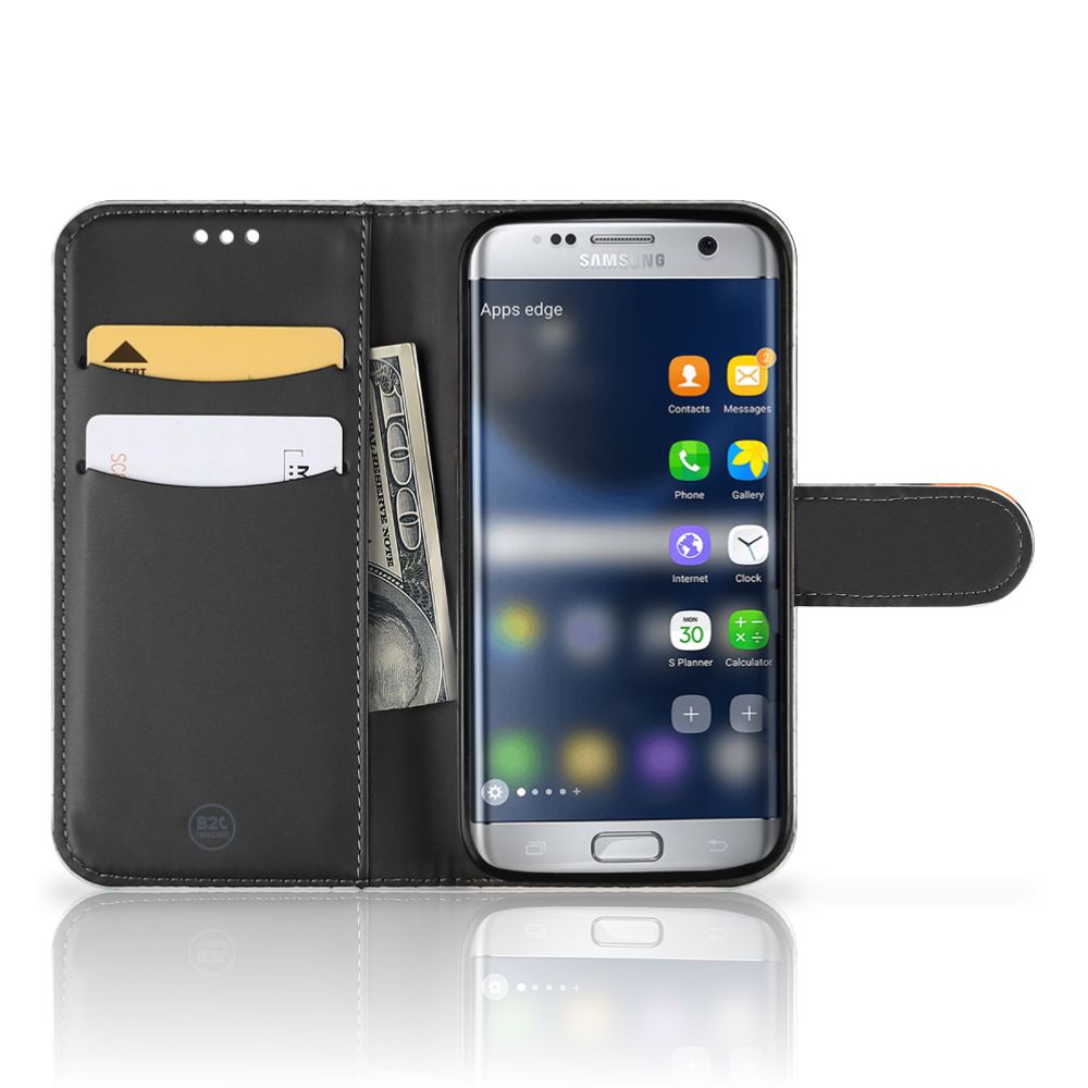 Samsung Galaxy S7 Telefoonhoesje met Pasjes Uil