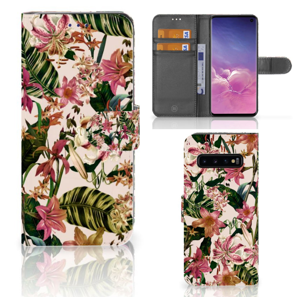 Samsung Galaxy S10 Hoesje Flowers