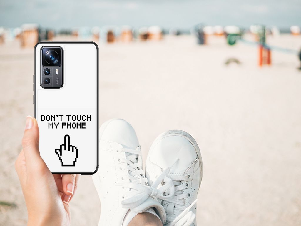 Xiaomi 12T | 12T Pro Telefoon Hoesje Finger Don't Touch My Phone B2C Telecom