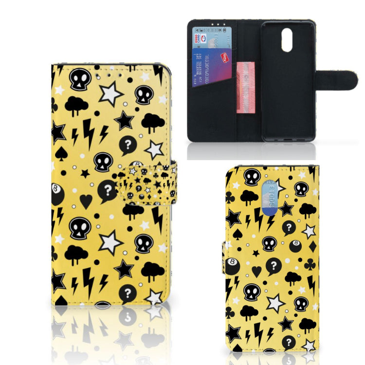 Telefoonhoesje met Naam Nokia 2.3 Punk Geel