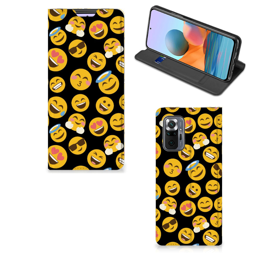 Xiaomi Redmi Note 10 Pro Hoesje met Magneet Emoji