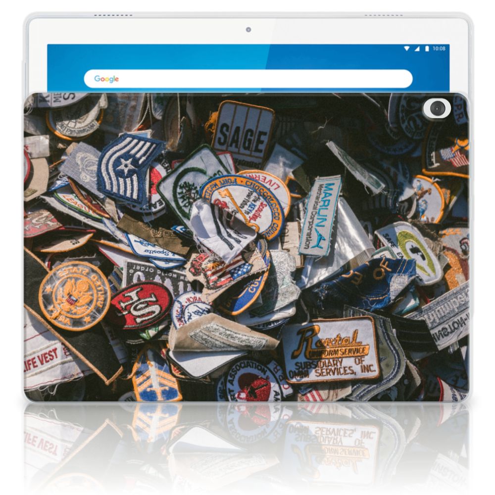 Lenovo Tab M10 Tablet Backcover met foto Badges