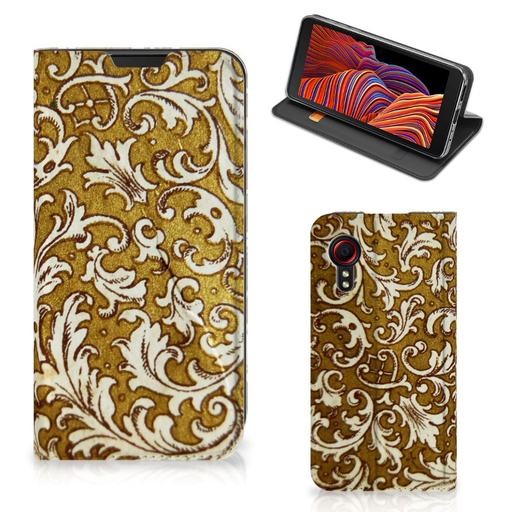 Telefoon Hoesje Samsung Galaxy Xcover 5 Barok Goud - B2C Telecom