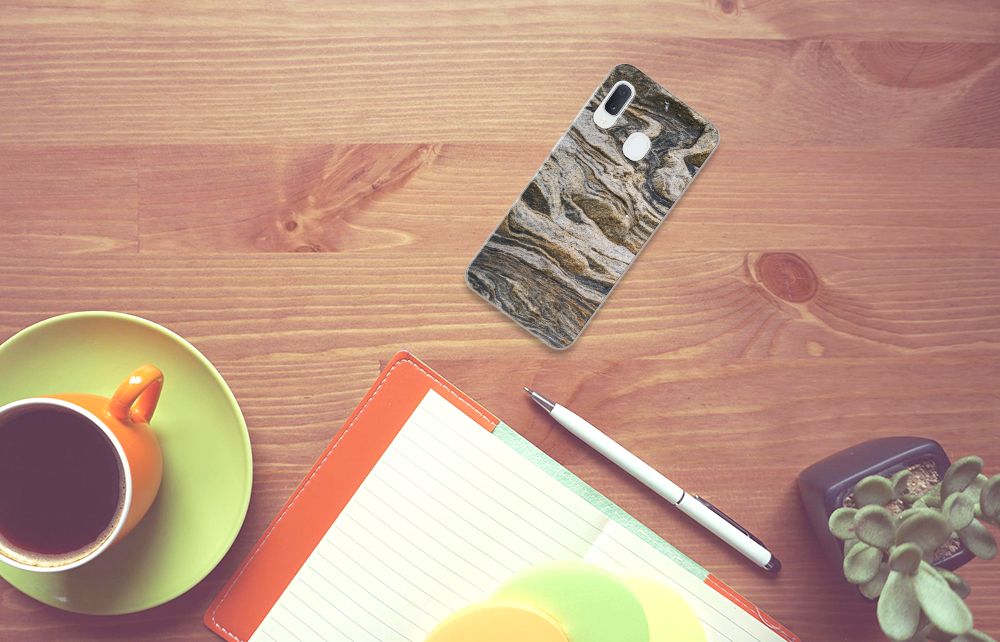 Samsung Galaxy A20e TPU Siliconen Hoesje Steen