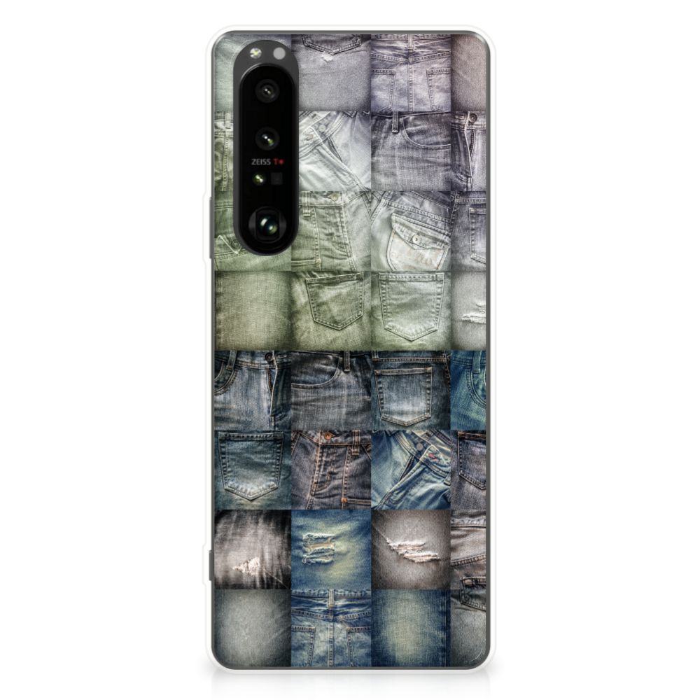 Silicone Back Cover Sony Xperia 1 III Spijkerbroeken