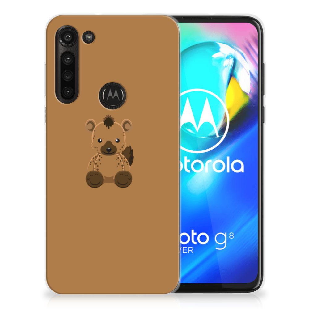 Motorola Moto G8 Power Telefoonhoesje met Naam Baby Hyena B2C Telecom