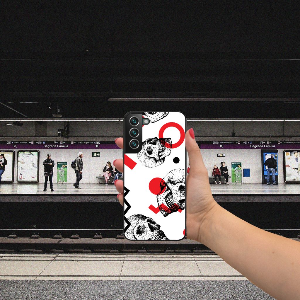 Telefoonhoesje Samsung Galaxy S22 Plus Skull Red B2C Telecom