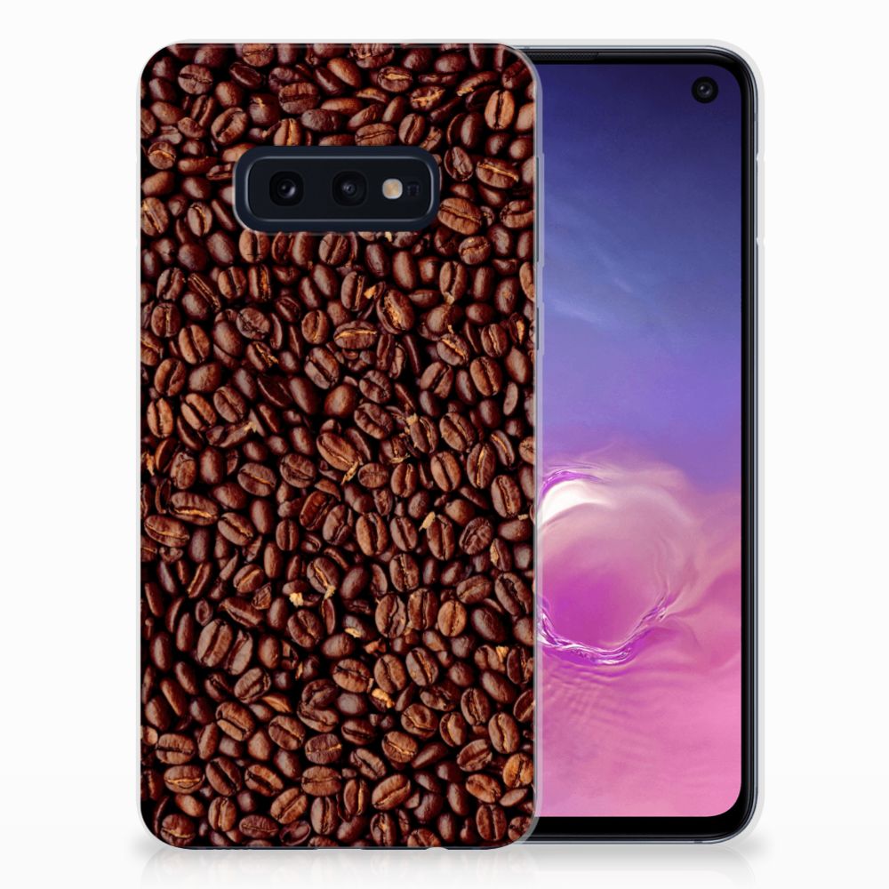 Samsung Galaxy S10e Siliconen Case Koffiebonen