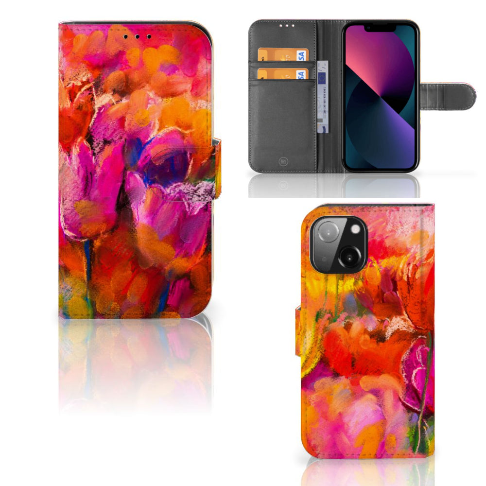 Hoesje iPhone 13 Mini Tulips
