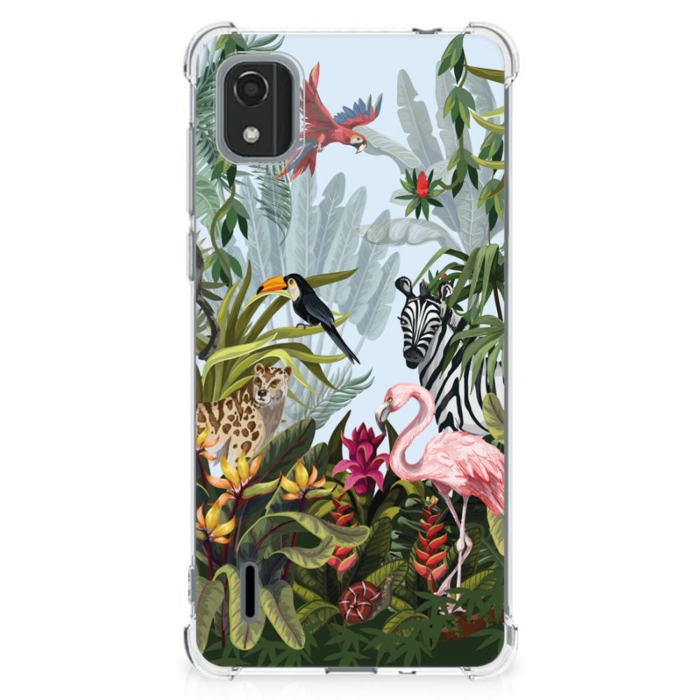 Case Anti-shock voor Nokia C2 2nd Edition Jungle B2C Telecom