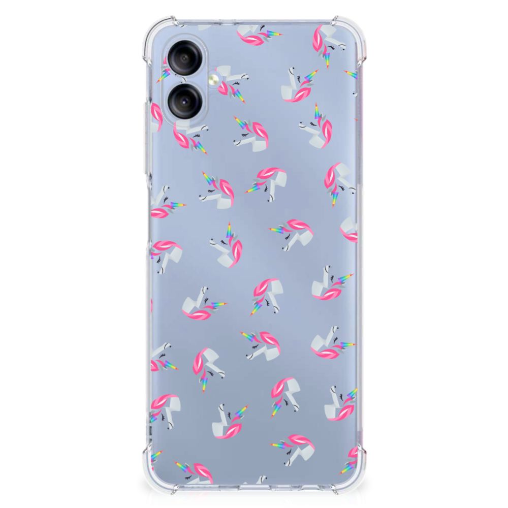 Doorzichtige Silicone Hoesje voor Samsung Galaxy A05 Unicorns