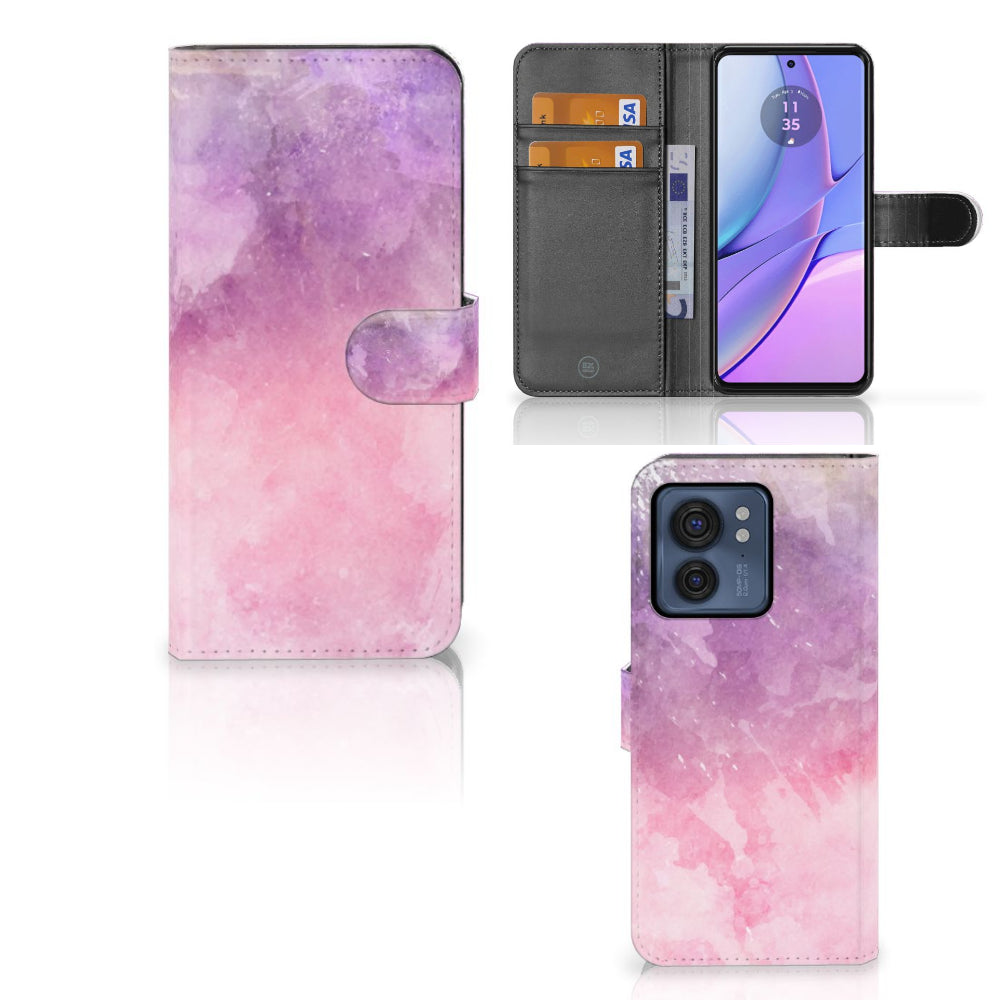 Hoesje Motorola Edge 40 Pink Purple Paint