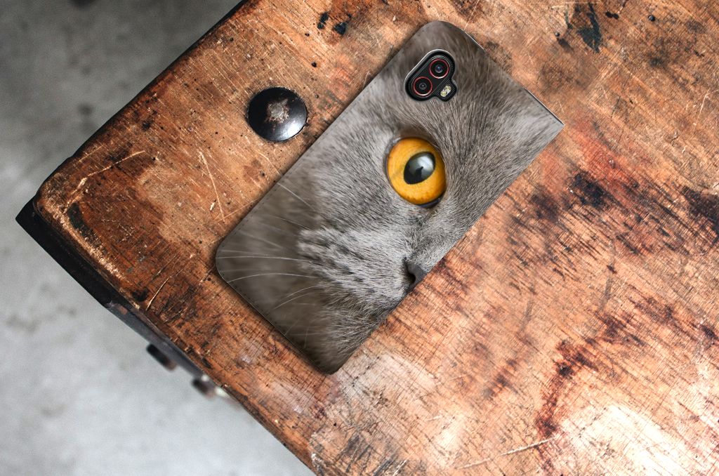 Hoesje maken Samsung Galaxy Xcover 6 Pro Britse Korthaar - B2C Telecom