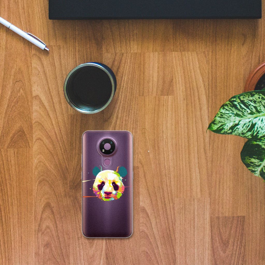 Nokia 3.4 Telefoonhoesje met Naam Panda Color B2C Telecom