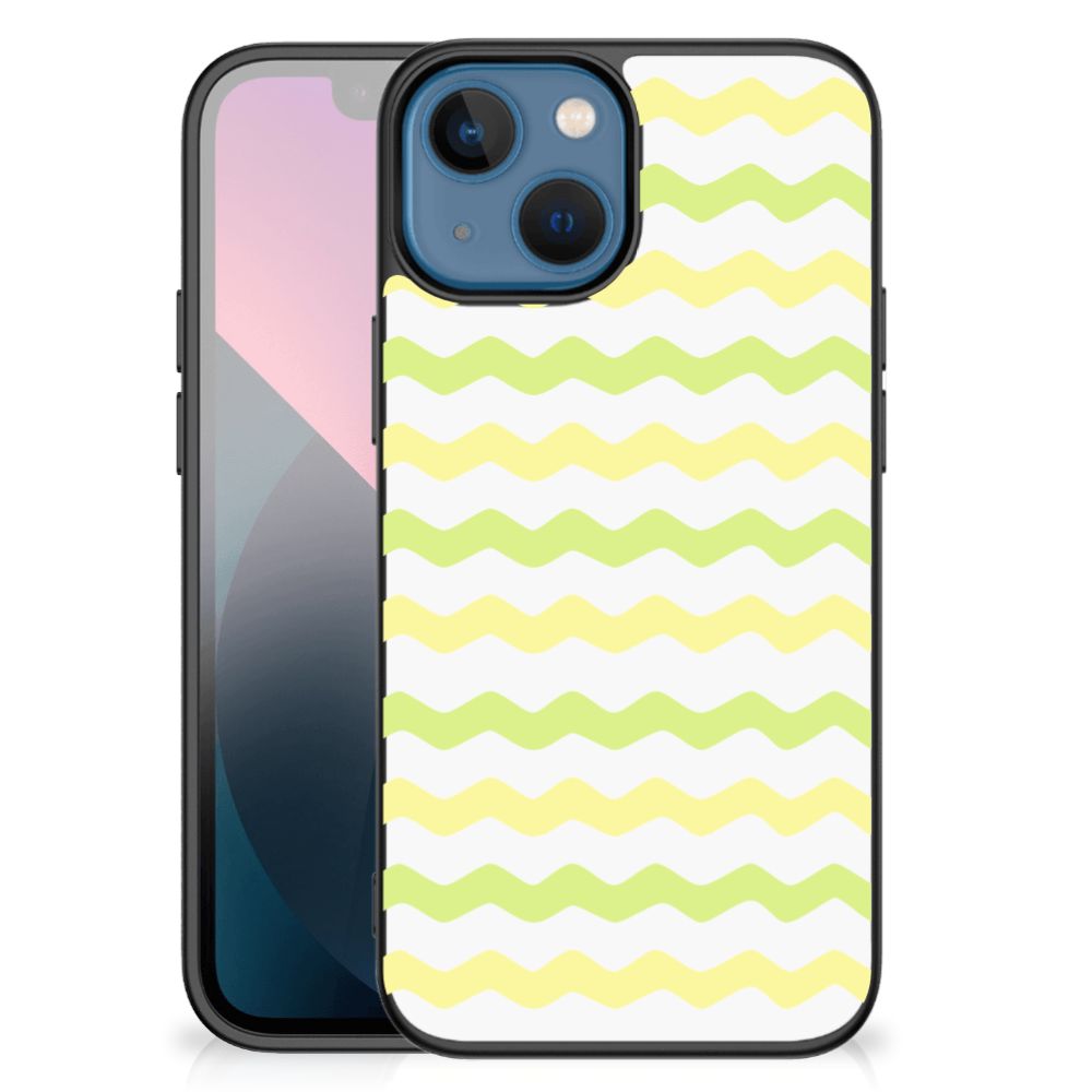 Apple iPhone 13 mini Back Case Waves Yellow