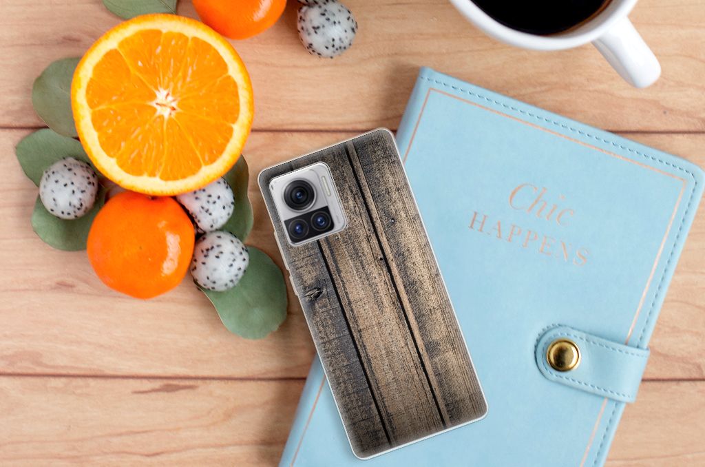 Motorola Moto X30 Pro Bumper Hoesje Steigerhout