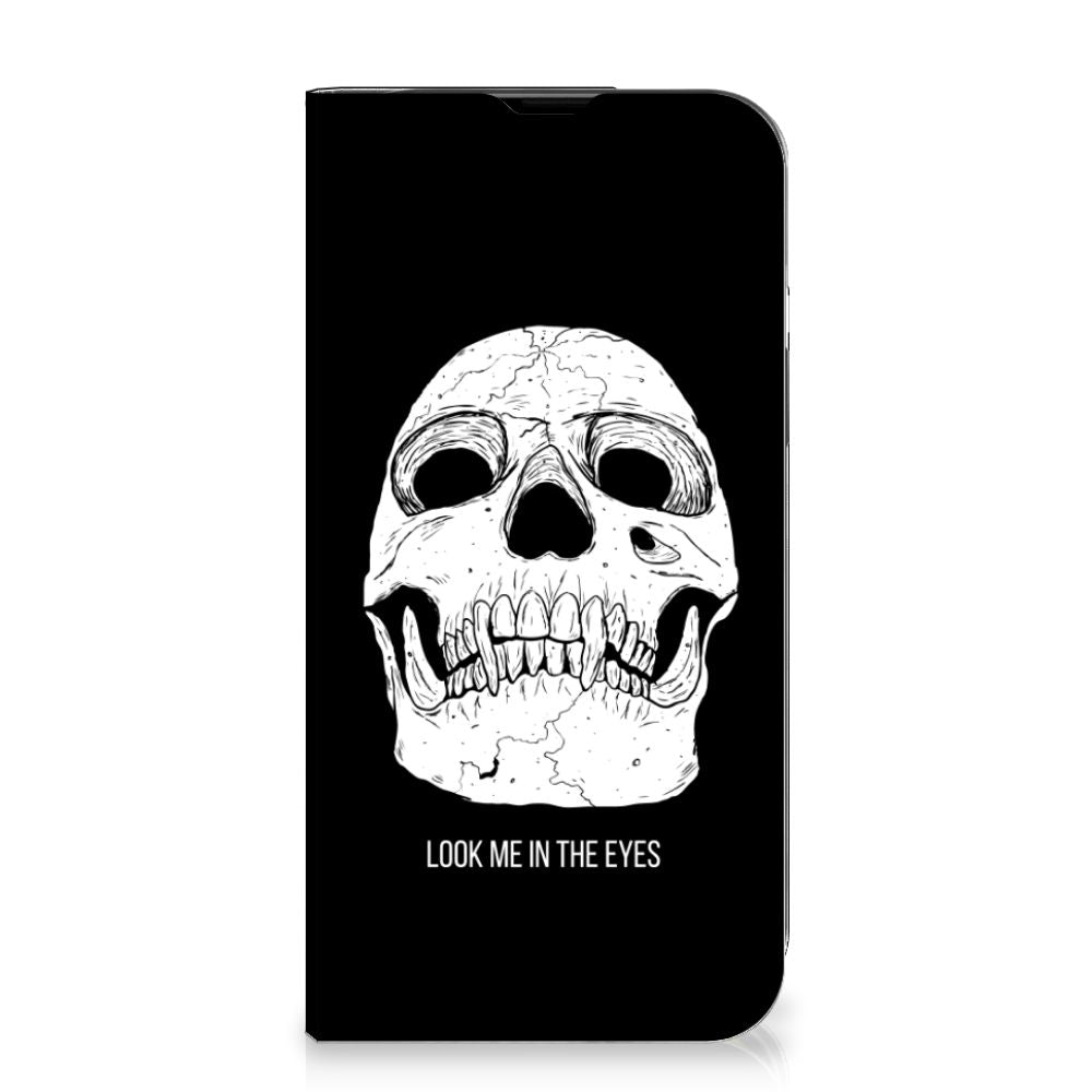 Mobiel BookCase iPhone 14 Skull Eyes - B2C Telecom