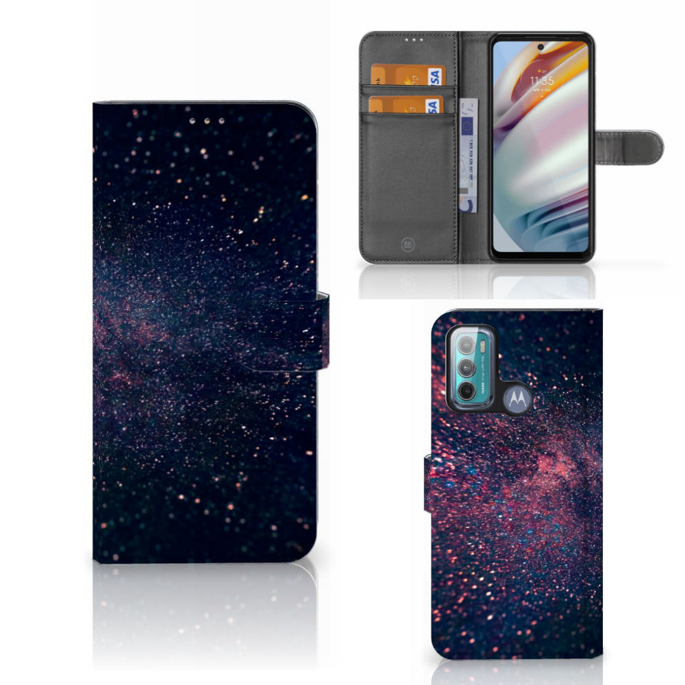 Motorola Moto G60 Book Case Stars