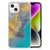 iPhone 14 Anti-Shock Hoesje Marble Blue Gold B2C Telecom
