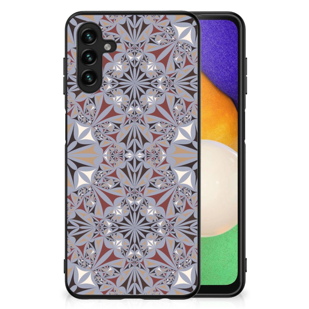 Samsung Galaxy A13 5G | A04s Marmeren Print Telefoonhoesje Flower Tiles