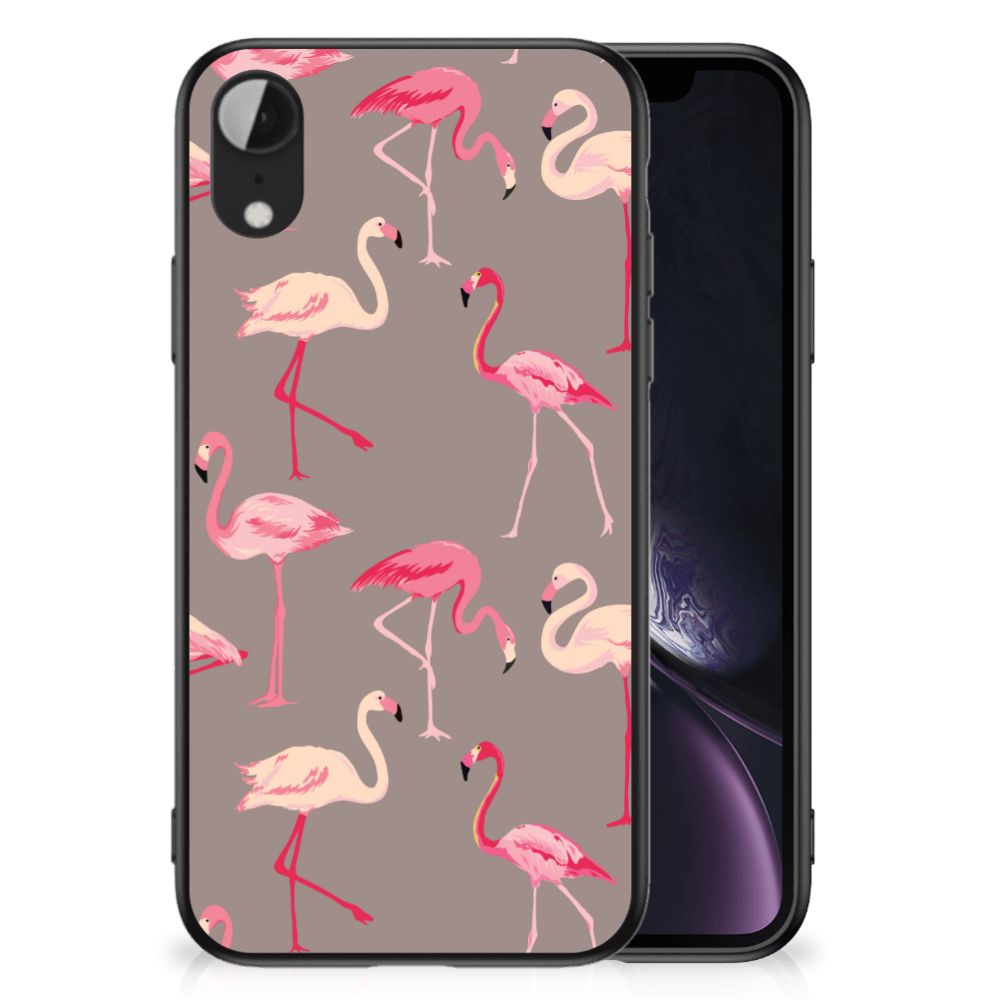Apple iPhone XR Dierenprint Telefoonhoesje Flamingo