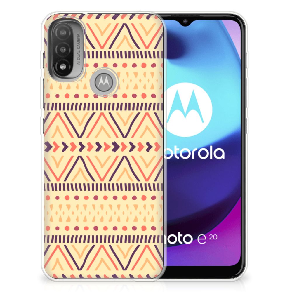 Motorola Moto E20 | E40 TPU bumper Aztec Yellow