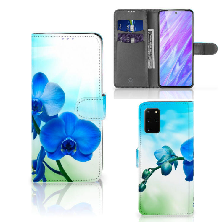 Samsung Galaxy S20 Plus Hoesje Orchidee Blauw - Cadeau voor je Moeder
