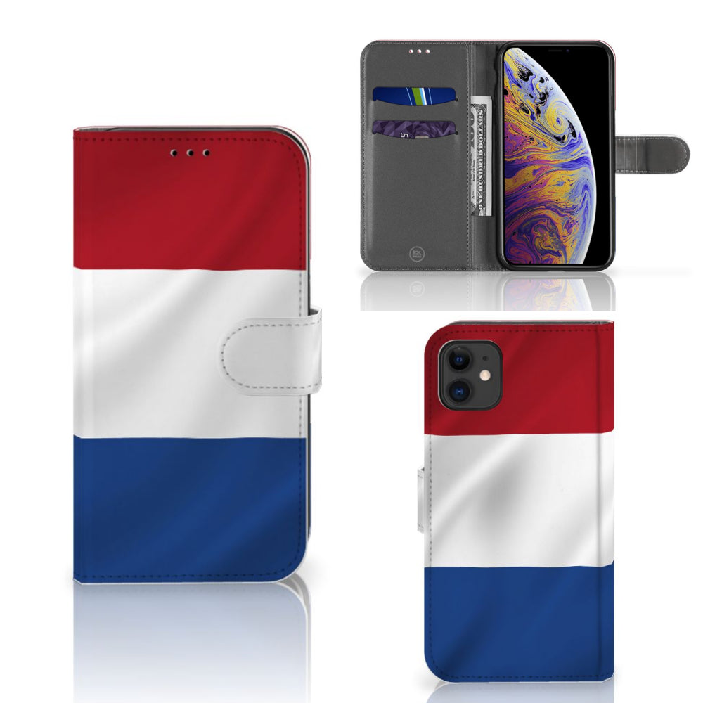 Apple iPhone 11 Bookstyle Case Nederlandse Vlag