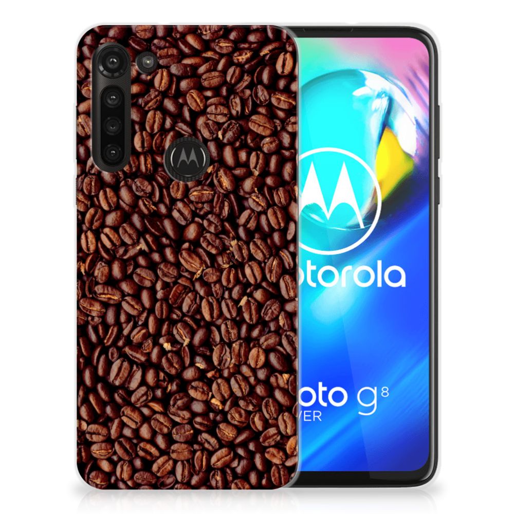 Motorola Moto G8 Power Siliconen Case Koffiebonen B2C Telecom