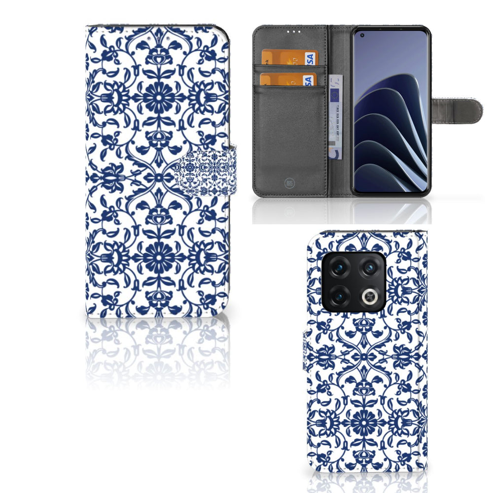 OnePlus 10 Pro Hoesje Flower Blue