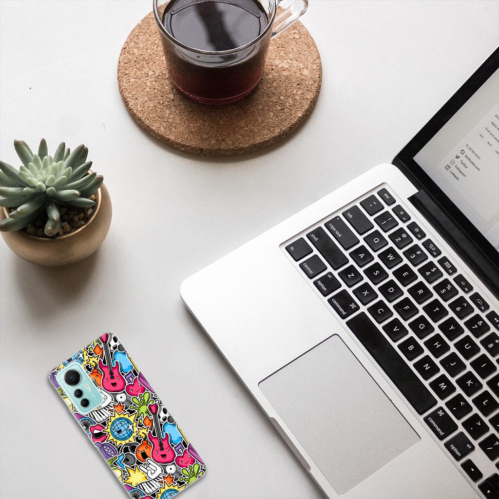 Xiaomi 12 Lite Silicone Back Cover Punk Rock B2C Telecom