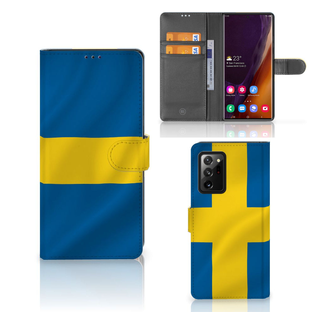Samsung Galaxy Note20 Ultra Bookstyle Case Zweden
